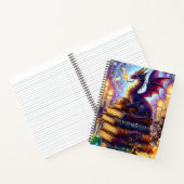 神秘のドラゴン ウィザードの本 ノートブック (内部)