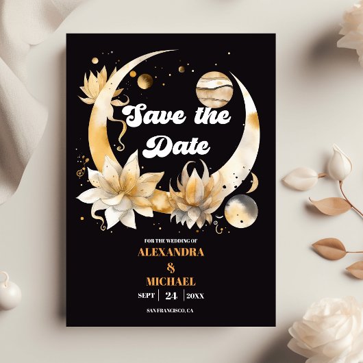 神秘のブラックゴールド　セレスチャルウェディング セーブザデート