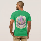 神秘のプリズム | 魔法のクリスタルクラスターグラフ Tシャツ (裏面フル)