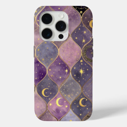 神秘のムーンフォンケース - 紫の天体デザイン Case-Mate iPhoneケース (裏面)