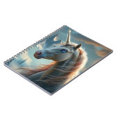 神秘のユニコーンが魔法の山々に佇む ノートブック (左側)