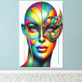 神秘の仮面 キャンバスプリント (インサイチュ (ウッドフロア))