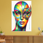 神秘の仮面 キャンバスプリント (インサイチュ (リビング))