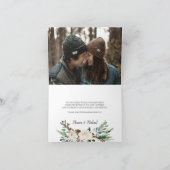 神秘の冬 | 結婚式のお礼カード サンキューカード (内部)