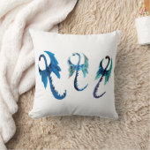 神秘の動物の青い竜 クッション (ブランケット)