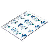 神秘の動物の青い竜 ノートブック (左側)