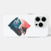 神秘の山 紅月 禅アート Case-Mate iPhoneケース (裏面 (横))
