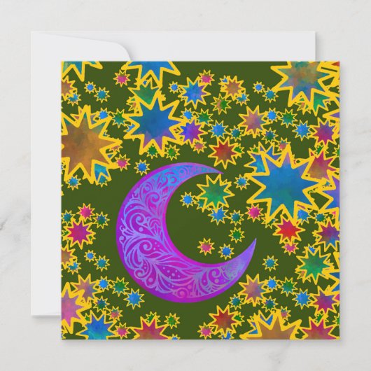 神秘の月の成長 カード (正面)