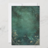 神秘の森のキンチャネラ エメラルドグリーン 招待状 (裏面)