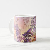 神秘の森の守護者たち & 黄金の花剣 ファンタジー コーヒーマグカップ (正面左)