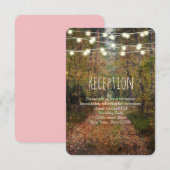 神秘の森の小径 ウェディング レセプション 情報 招待状 (正面/裏面)