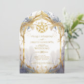 神秘の森へのポータルウェディング 招待状 (スタンド正面)