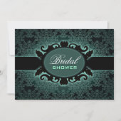 神秘の森グリーンゴシック ブライダルシャワー 招待状 (正面)