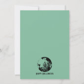 神秘の水晶玉のフォーチュンミント ハロウィンパーティー 招待状 (裏面)