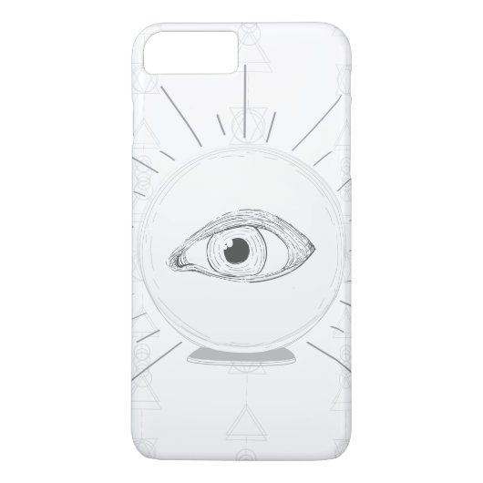 神秘の水晶玉 占い師の眼 フォーチュンテラー Case-Mate iPhoneケース (裏面)