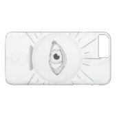 神秘の水晶玉 占い師の眼 フォーチュンテラー Case-Mate iPhoneケース (裏面(横))