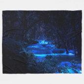 神秘の河 フリースブランケット (正面(横))