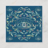 神秘の目 ローズ ヴィネ 魔法的 カスタム ギフト証明 スクエア名刺 (正面)