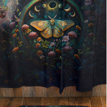 神秘の蛾と月の満ち欠けポータルアート LARGE