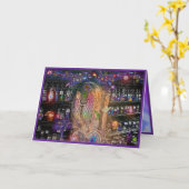 神秘の調合薬 - メッセージ付き カード (黄色い花)