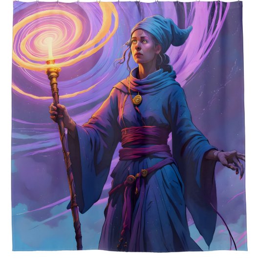 神秘の道 シャワーカーテン (正面)