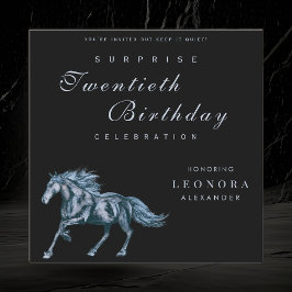 神秘の馬 ANY サプライズ誕生日パーティー 招待状