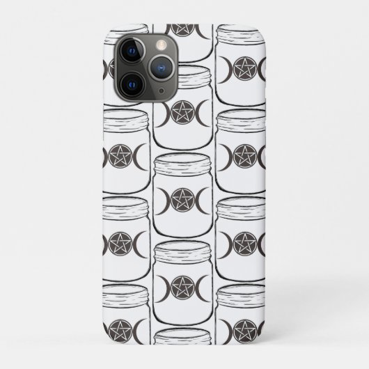 神秘の魔法の月のメイソンジャー Case-Mate iPhoneケース (裏)