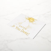 神秘の黒猫墓地カード 箔シーズンポストカード (回転した状態)