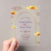 神秘エレガントの天結婚人 アクリル招待状 (インサイチュ (ポータブル))