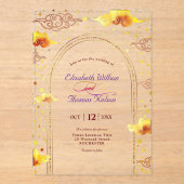 神秘エレガントの天結婚人 アクリル招待状 (正面)