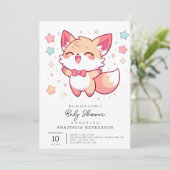 神秘キツネベビーシャワー 招待状 (スタンド正面)
