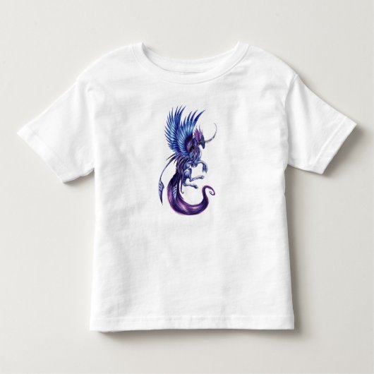 神秘ドラゴンTシャツ：内火を解き放つw トドラーTシャツ (正面)