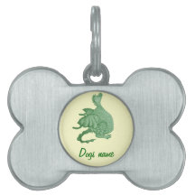 神秘ファンタジーの生き物かわいい緑の竜