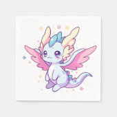 神秘モダンドラゴンベビーシャワー スタンダードカクテルナプキン (正面)