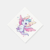 神秘モダンドラゴンベビーシャワー スタンダードカクテルナプキン (角)