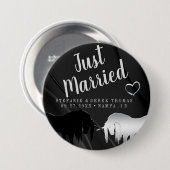 神秘ユニコーン結婚ズ(たった今結婚しました) 缶バッジ (正面&裏面)