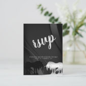 神秘ユニコーンRSVP (黒い渦巻き) ポストカード (スタンド正面)