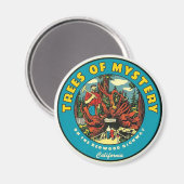 神秘ヴィンテージ旅行の木 マグネット (正面/裏面)