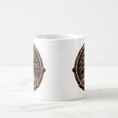 神秘主義の生命の黄金の木 コーヒーマグカップ (中央)