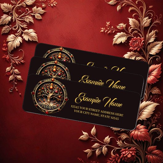 神秘主義の生命の黄金の木 ラベル