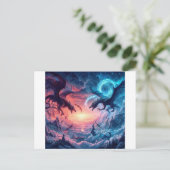 神秘婚約したを巡ってドラゴンと戦う ポストカード (スタンド正面)