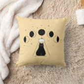 神秘的おもしろいな猫相 クッション (ブランケット)