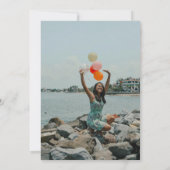 神秘的がん〔占星術の〕十二宮図アーチサンキューカード 招待状 (裏面)