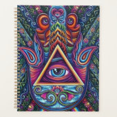 神秘的で全てを見る目 プランナー手帳 (正面)