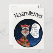 神秘的なおもしろいノストラダムスラマプンインスパイアの引用文 ポストカード (正面/裏面)