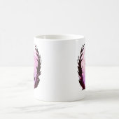 神秘的なかわいい女の子コーヒーマグ コーヒーマグカップ (中央)