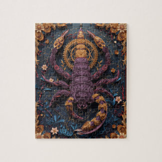 神秘的なさそり座のサソリ - ペーパークイリング ジグソーパズル