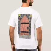 神秘的なばら色のケルト結び目模様のワイシャツ34 Tシャツ (裏面)