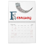 神秘的なばら色のケルト結び目模様2008のカレンダー カレンダー (2月 2026)