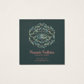 神秘的なアイイヤリングネックレスジュエリーディスプレイカード (裏面)